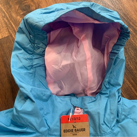 NWT Girl’s Eddie Bauer 3-in-1 Hooded Jacket Medium 10/12 - Picture 4 of 10
